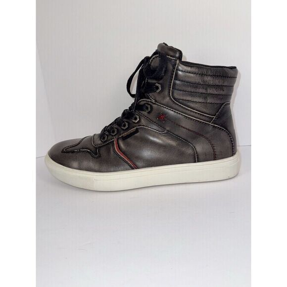 Milwaukee Leather Street Riding Moto Shoe Men 7 Leather Hi Top Sneaker Women 8.5 - Picture 11 of 16